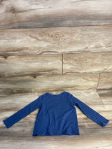 Jumping Beans Textured Snowflake Long Sleeve Shirt Blue sz 4T