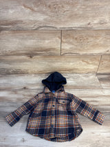 Old Navy Hooded Flannel Blue sz 12-18m