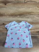 Cat & Jack Strawberry Shirt Blue sz 12m