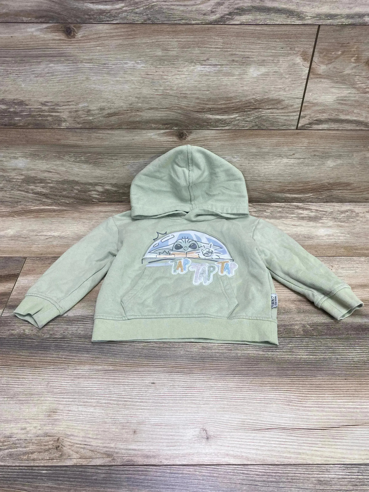 Disney Store Grogu Pullover Hoodie Green sz 3T