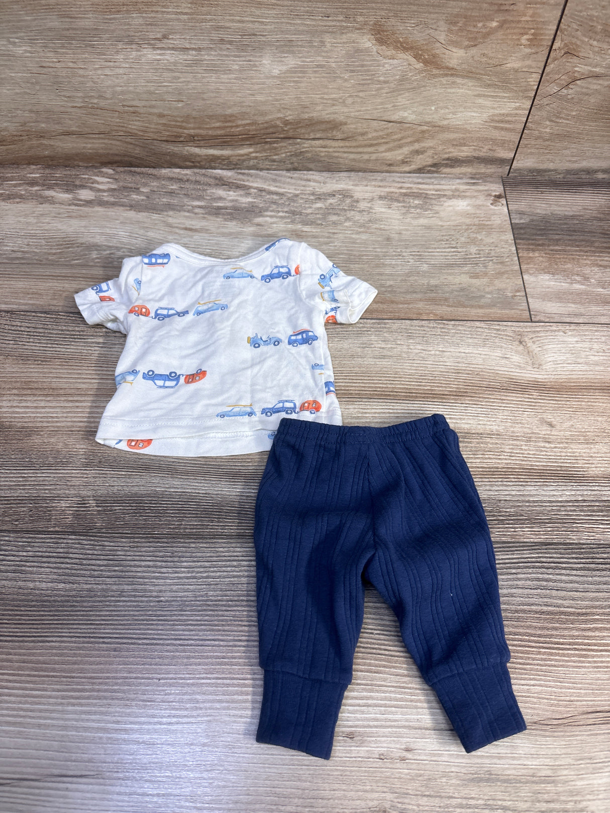 Child Of Mine 2pc Viscose Shirt & Ribbed Pants Set White sz Preemie