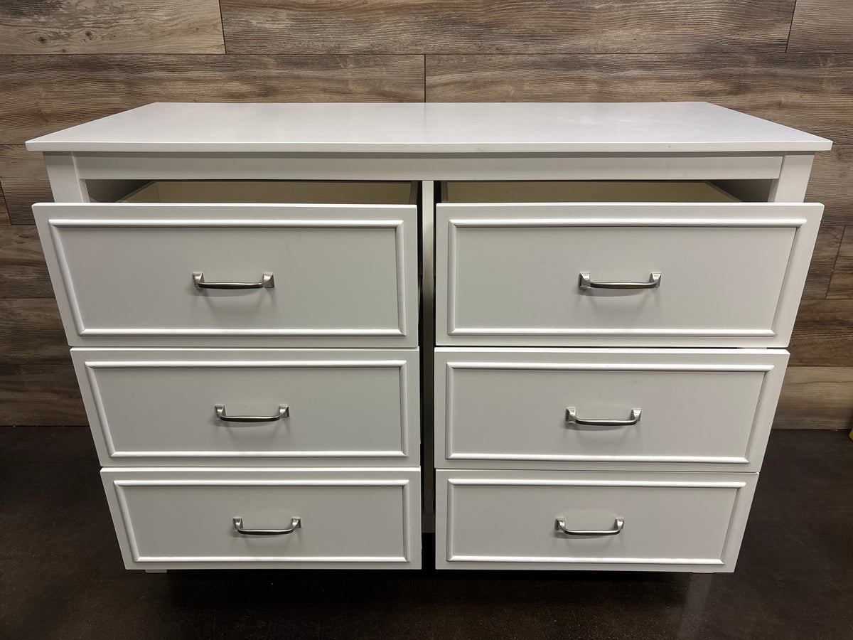 daVinci Charlie 6-Drawer Double Dresser White