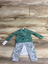 NEW Just One You Full Zip Dinosaur Jacket & Bodysuit Set Green sz 9m