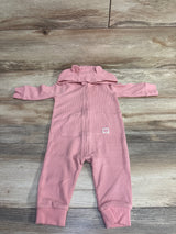 Carter's Waffle Knit Hooded Coverall Pink sz 6m