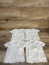 Carter's 4pk Side Snap Shirt Set White sz 12m