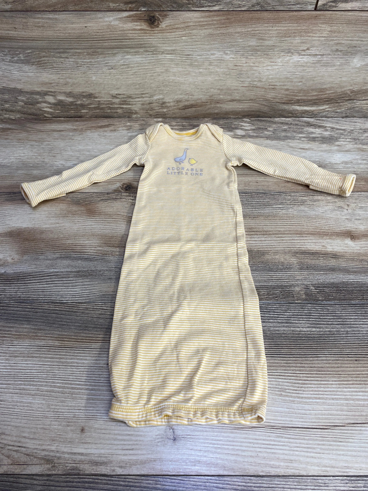 Carter's Adorable Little One Striped Gown Yellow sz Newborn - Me n Mommy To Be