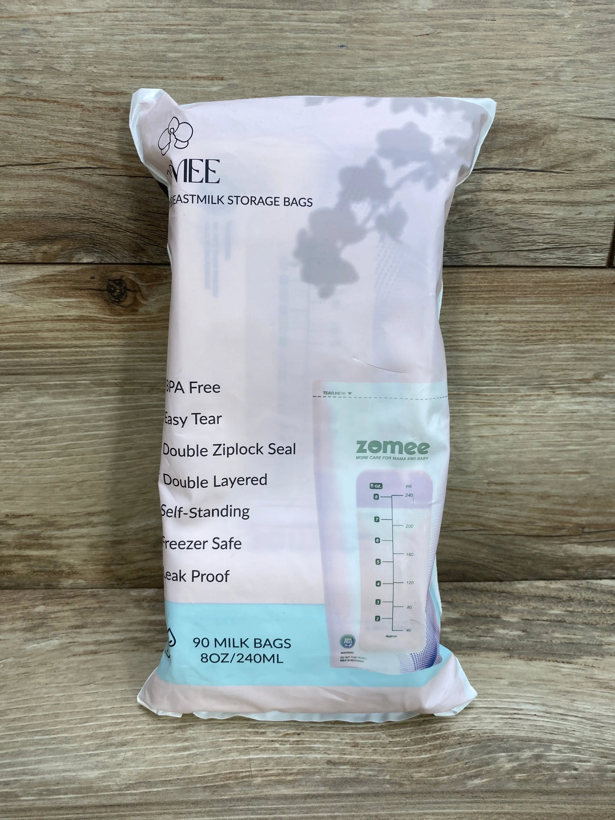 NEW Zomee 90ct Breastmilk Storage Bags 8oz