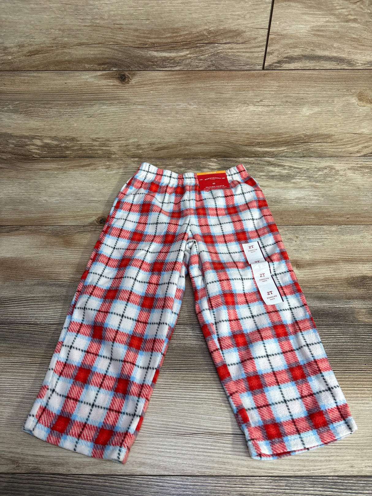 NEW Wonder Shop Plaid Christmas Pajama Pants Red sz 2T