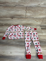 Carter's 2pc Christmas Print Pajama Set Pink sz 2T