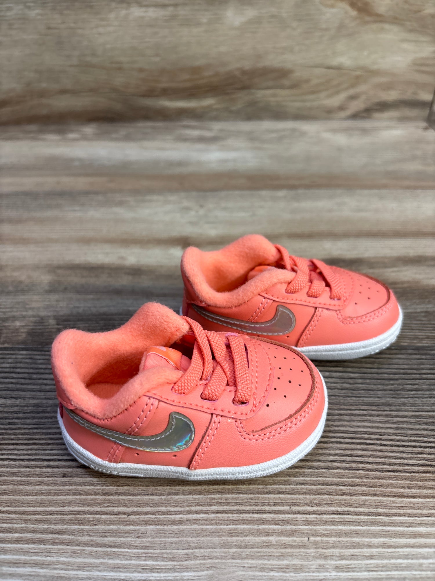 Nike Force 1 CB 'Atomic Pink Metallic' Sneakers sz 2c