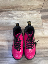 Dr. Martens Patent Leather Lace Up Boots Pink sz 10c