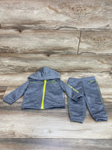 Reebok 2pc Full Zip Hoodie & Pants Grey sz 12m