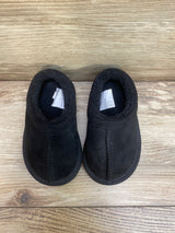 Cat & Jack Toddler Jude Faux Fur Clog Slippers Black Sz 5c