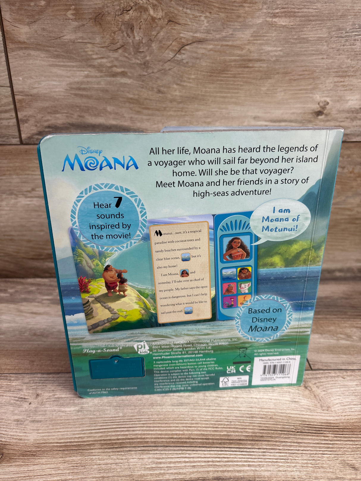 Disney I Am Moana Sound Book