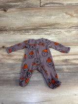 Carter's Animal Print Sleeper Brown sz Preemie