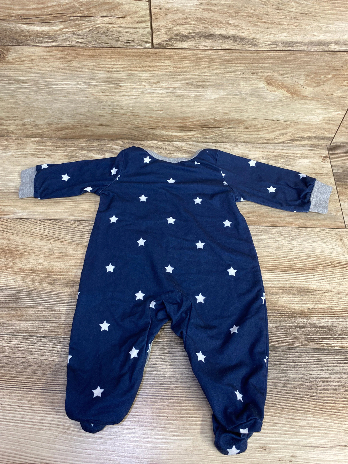 Star Print Footed Coverall Navy sz 1-3m