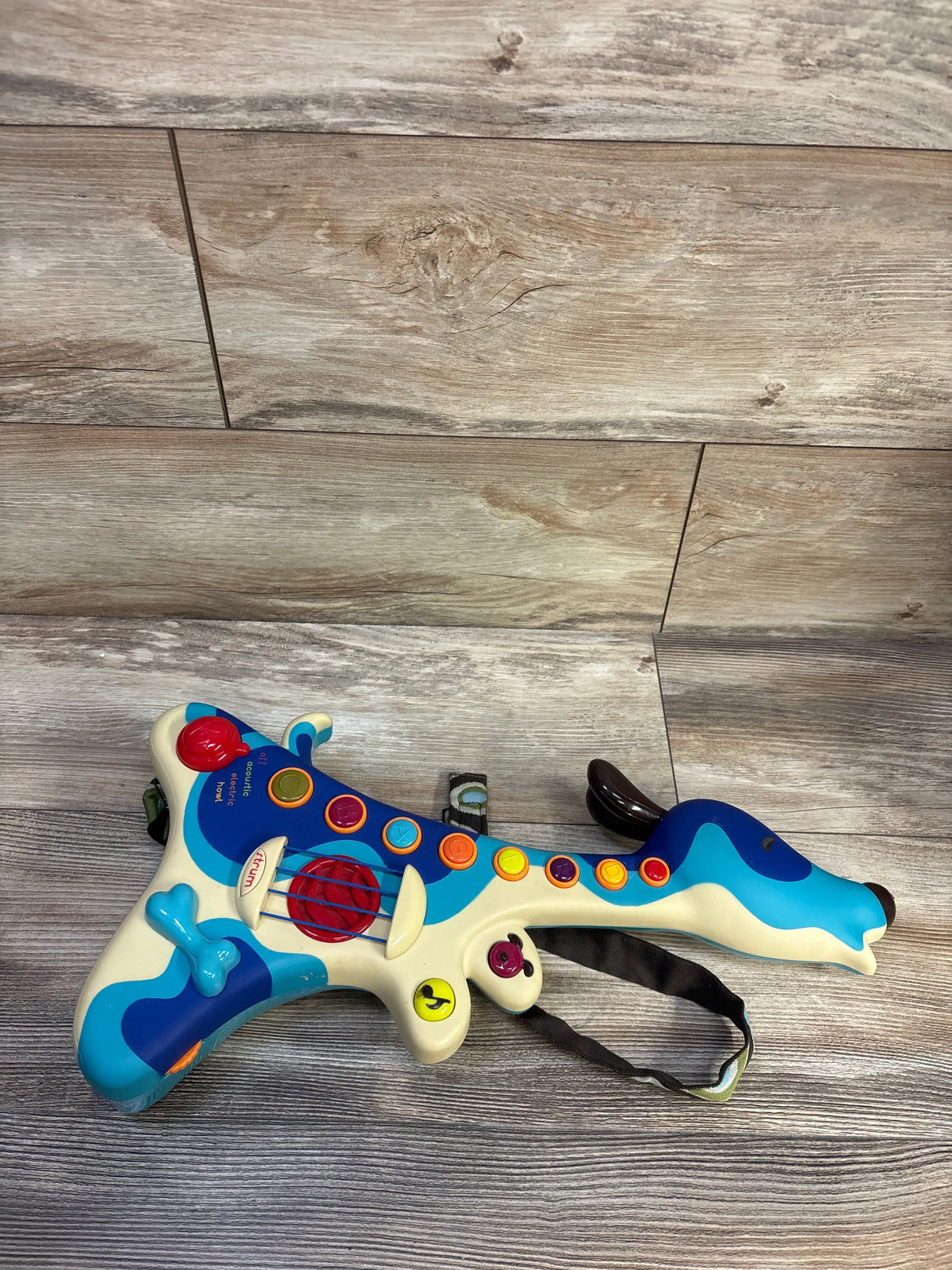 B.Toys Dog Woofer Guitar Blue