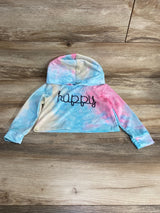 Tie-Dye Cropped Hoodie Blue sz 3T