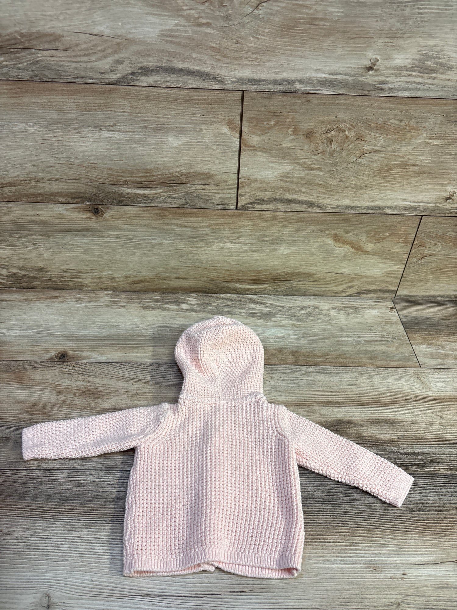 Carter's Knit Button-Up Hooded Sweater Pink sz 3m
