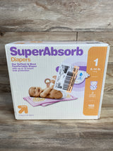 NEW Up & Up Disposable Diapers 168ct, Size 1