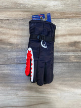 NEW ThermaWear Kid's Black Shark Winter Ski Gloves