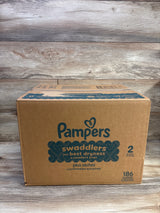 NEW Pampers Swaddlers Diapers Size 2, 186ct