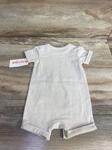 NEW Cat & Jack Pumpkin Pie Shortie Romper Beige sz 0-3m