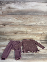 Modern Moments 2pc Long Sleeve Shirt & Pants Set Burgundy sz 18m