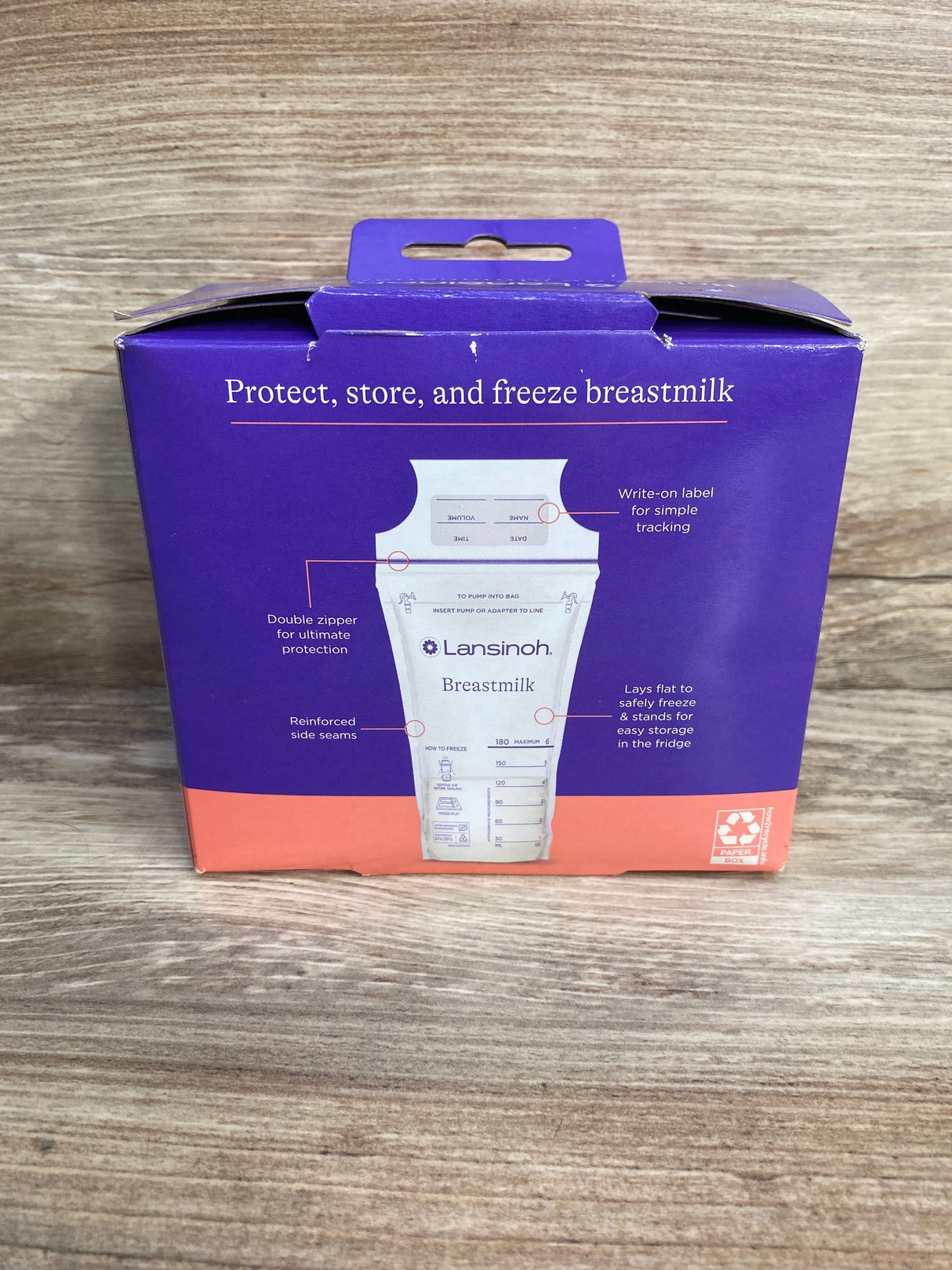 NEW Lansinoh 100ct Breastmilk Storage Bags, 6oz