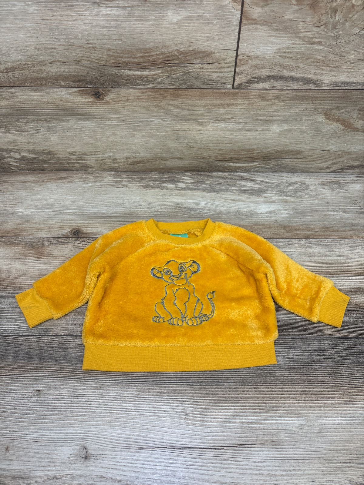 Disney Baby The Lion King Plush Sweatshirt Yellow sz 3m