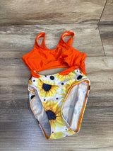 Shein 1pc Cut-Out Swimsuit Orange sz 5T