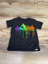Disney Rainbow Mickey Mouse Shirt Black sz 4-5T