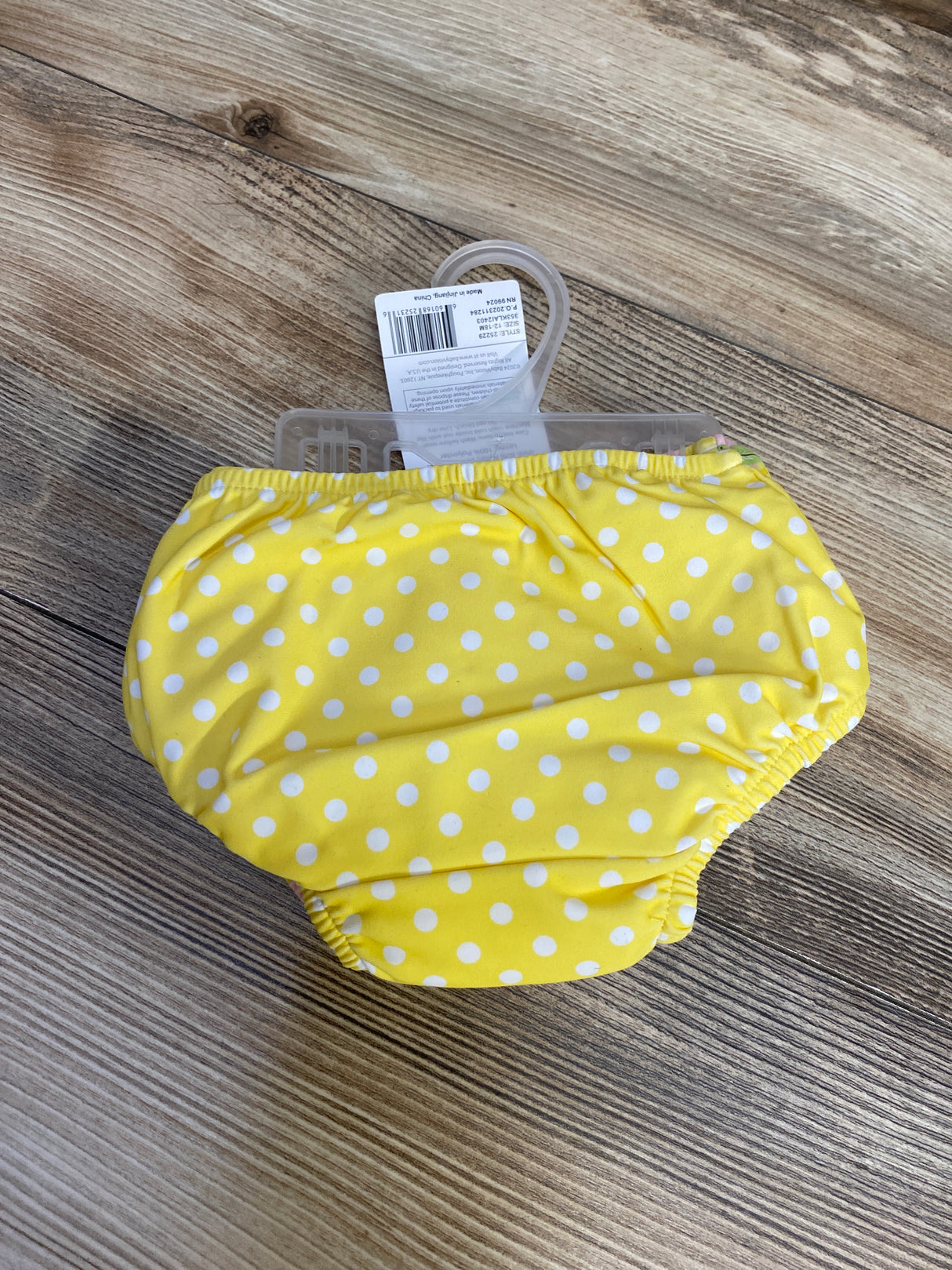 NEW Hudson Baby Girl Swim Diapers, Pink Lemons sz 12-18m