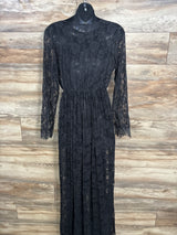 Floral Lace Photoshoot Gown Black sz Medium/Large