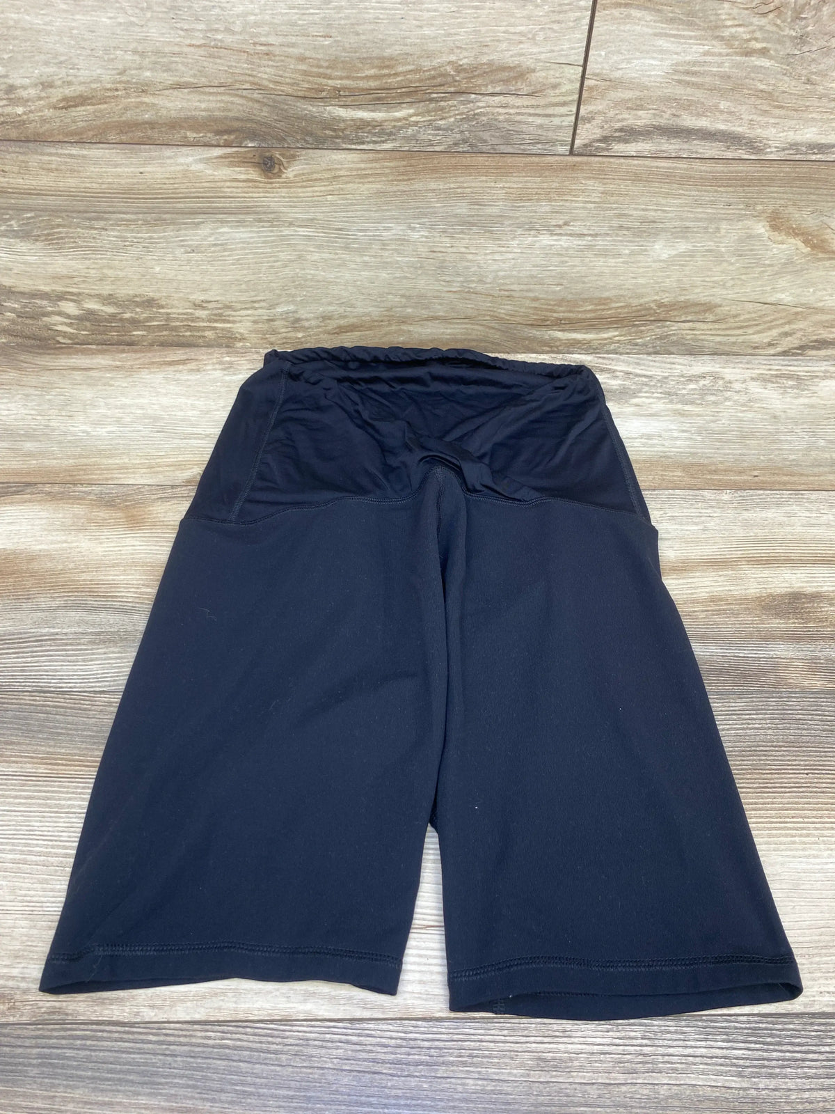 Isabel Maternity Crossover Panel Active Shorts Black sz Medium