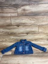 BCBG Denim Button Up Jacket Blue sz 5T