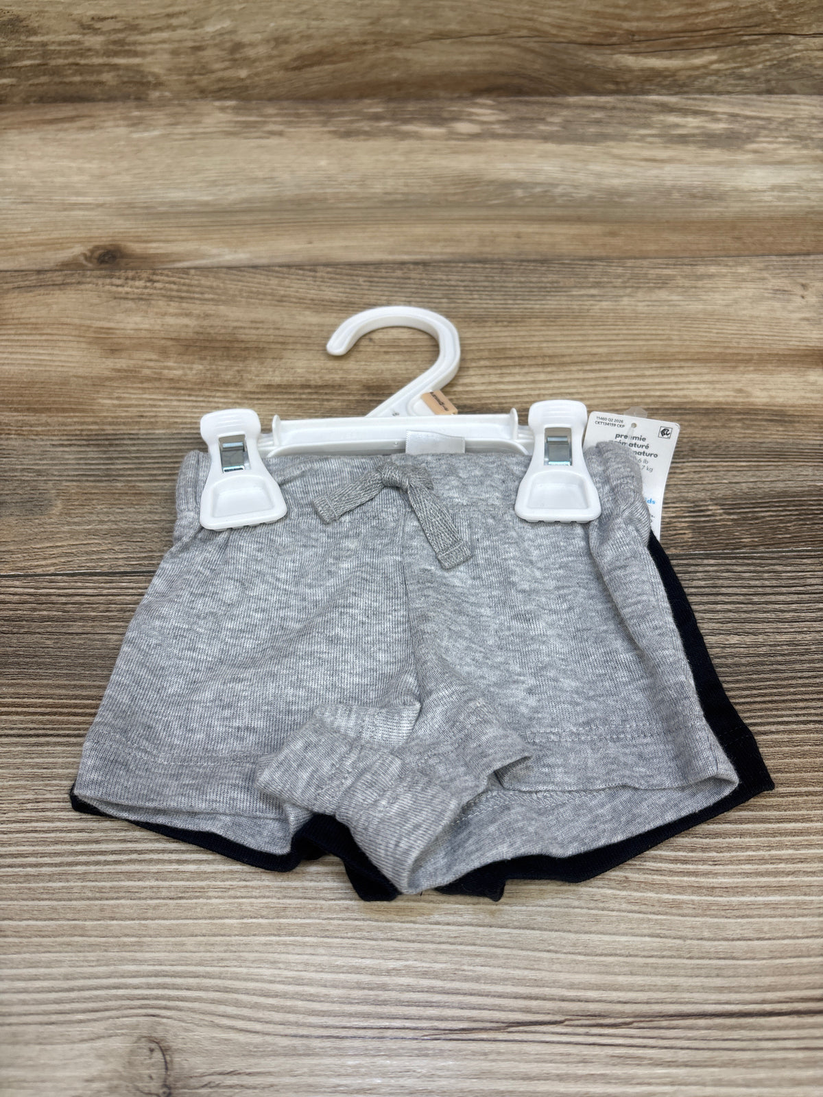 NEW Carter's 2pk Shorts Grey sz Preemie