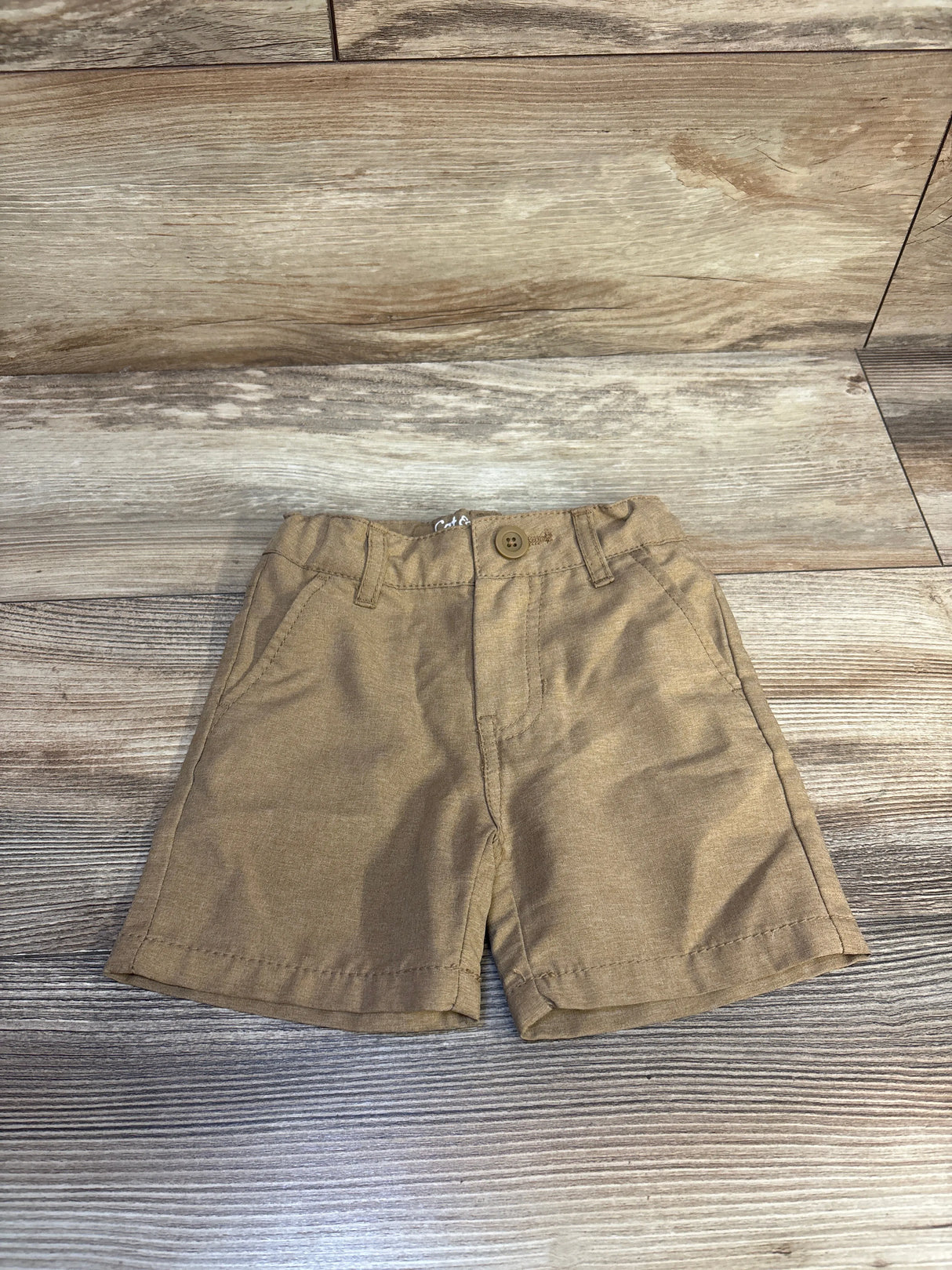 Cat & Jack Quick Dry Chino Shorts Tan sz 2T