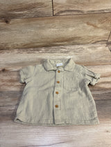 Little Co Button-Up Shirt Green sz 9m