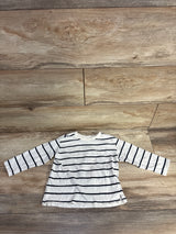 Zara Striped Long Sleeve Shirt White sz 18-24m