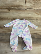 NEW Shein Rainbow Print Sleeper White sz 3-6m