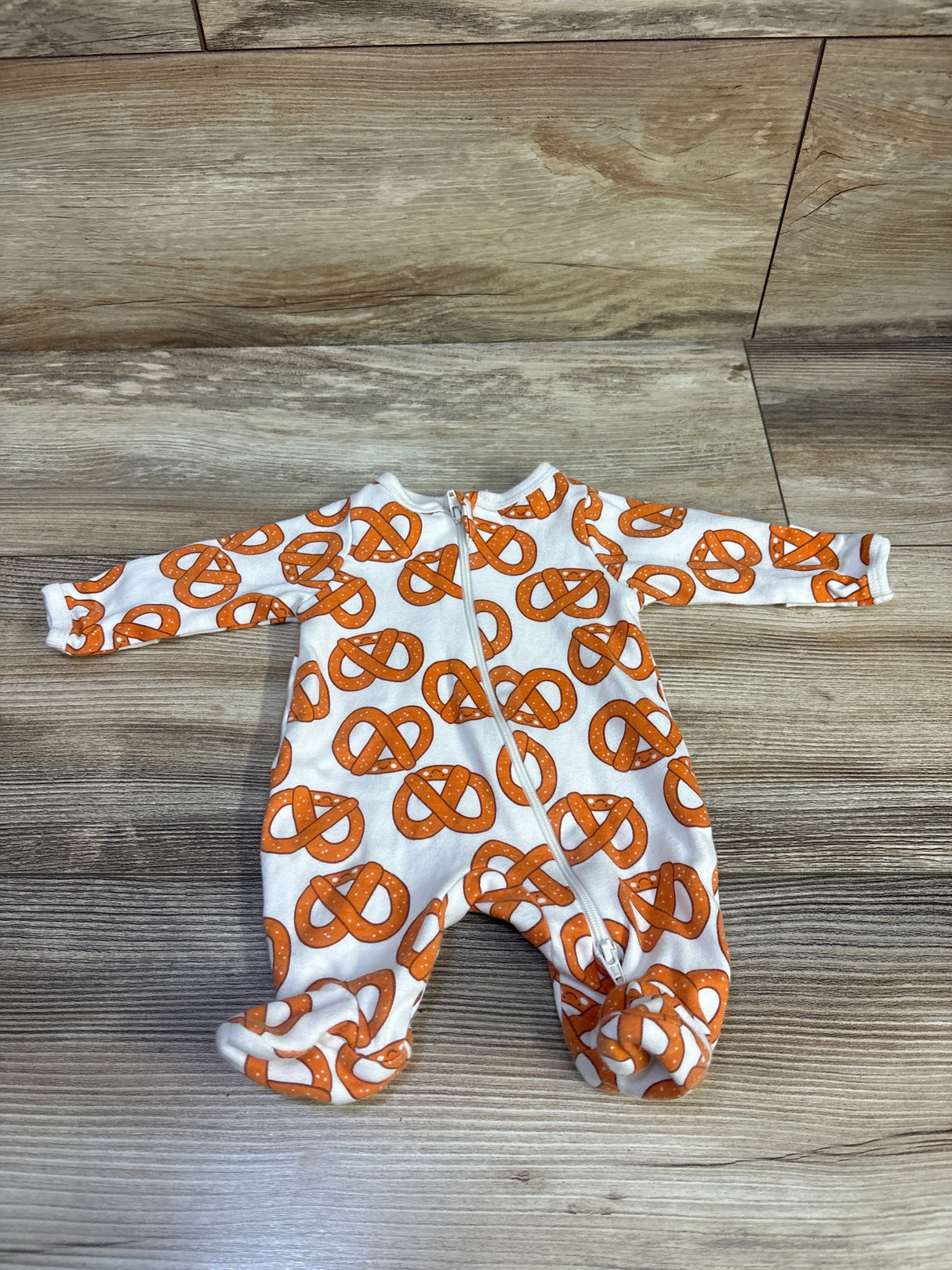 Wonder Nation Pretzel Sleeper White sz Preemie