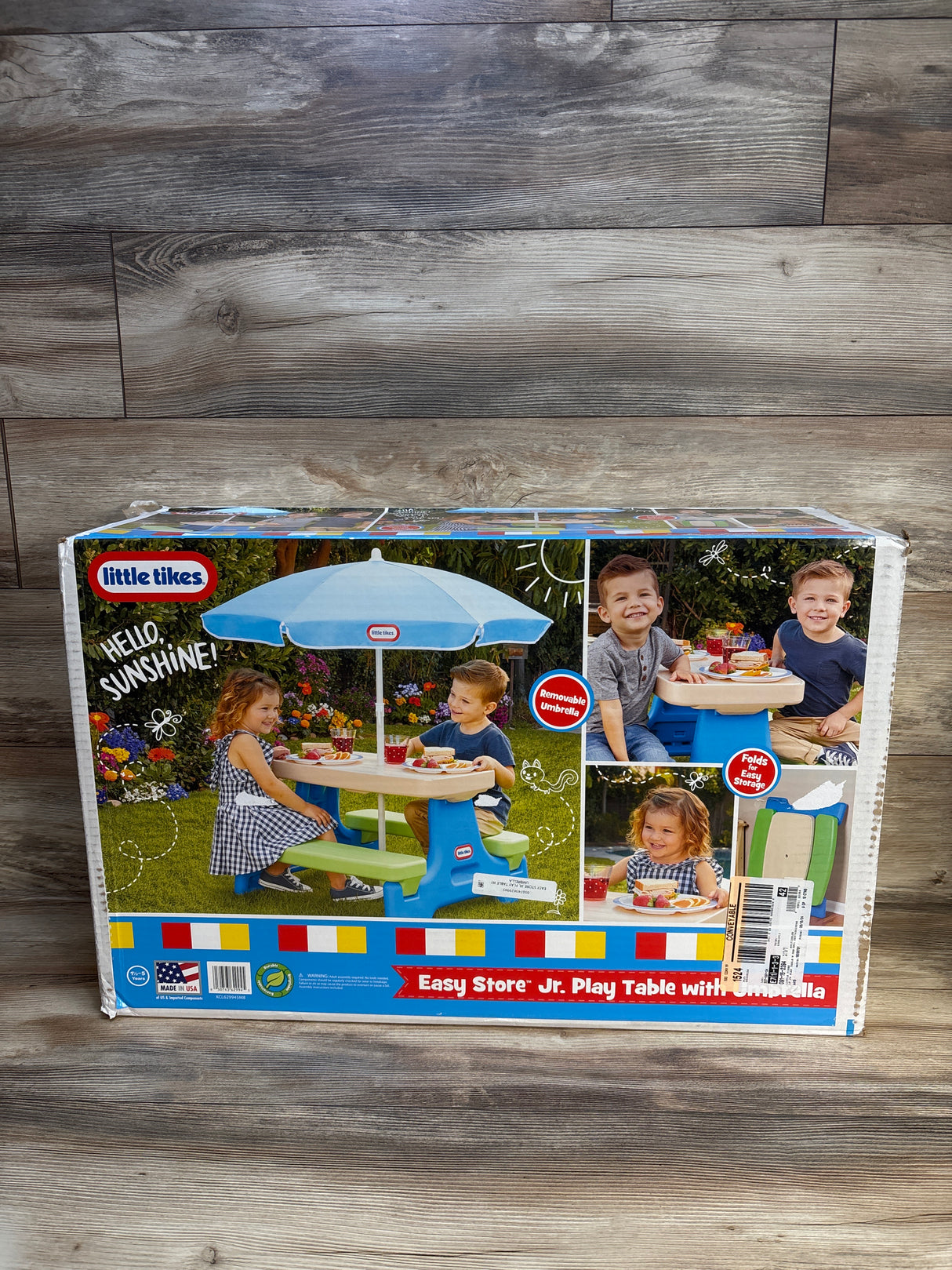 NEW Little Tikes Easy Store Jr. Play Table with Umbrella