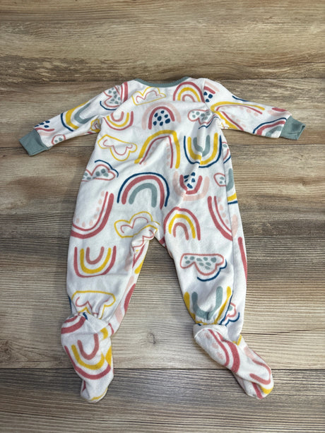 Carter's Rainbow Print Blanket Sleeper White sz 6m - Me n Mommy To Be