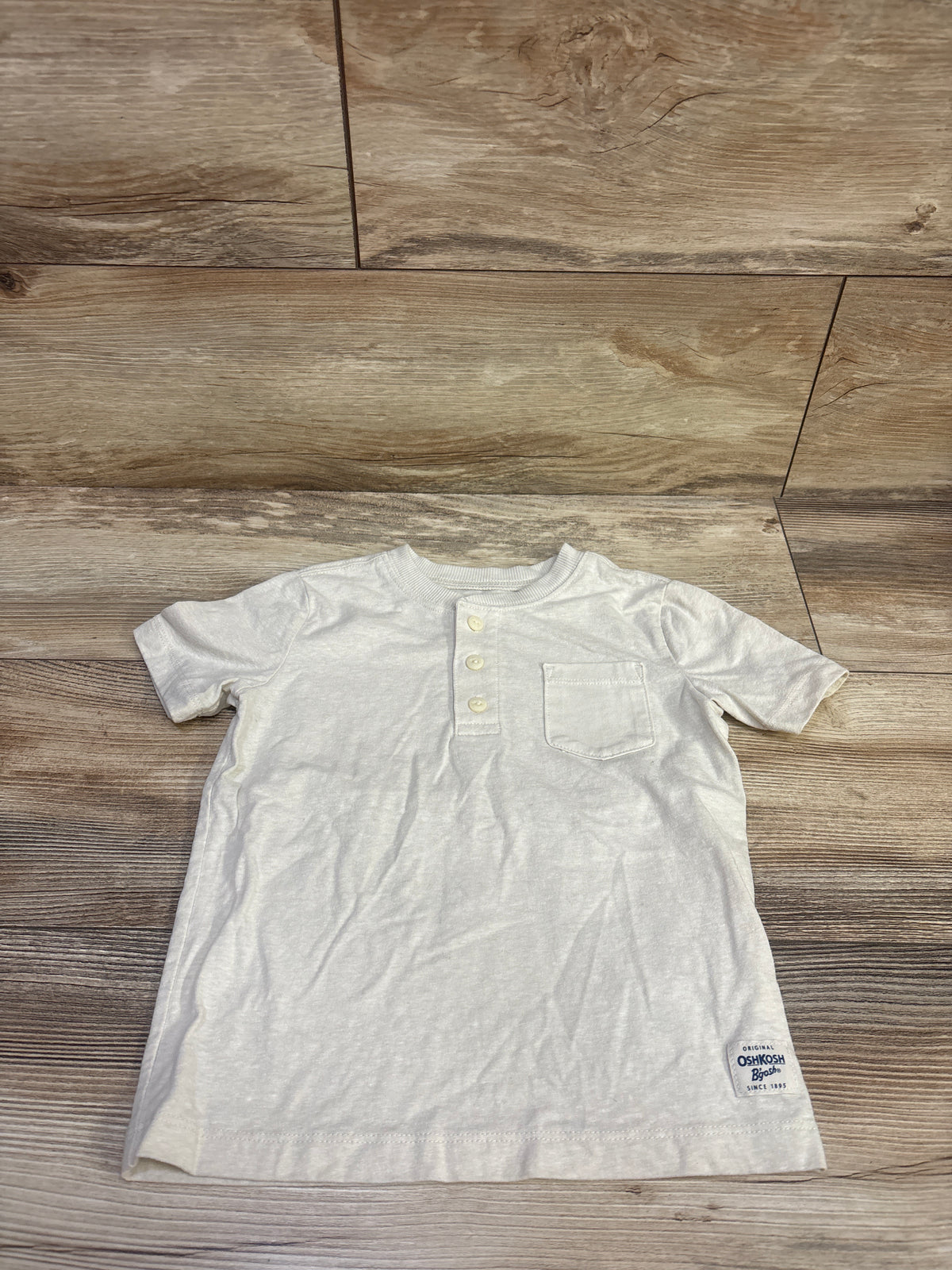 Oshkosh Henley Shirt Ivory sz 4T