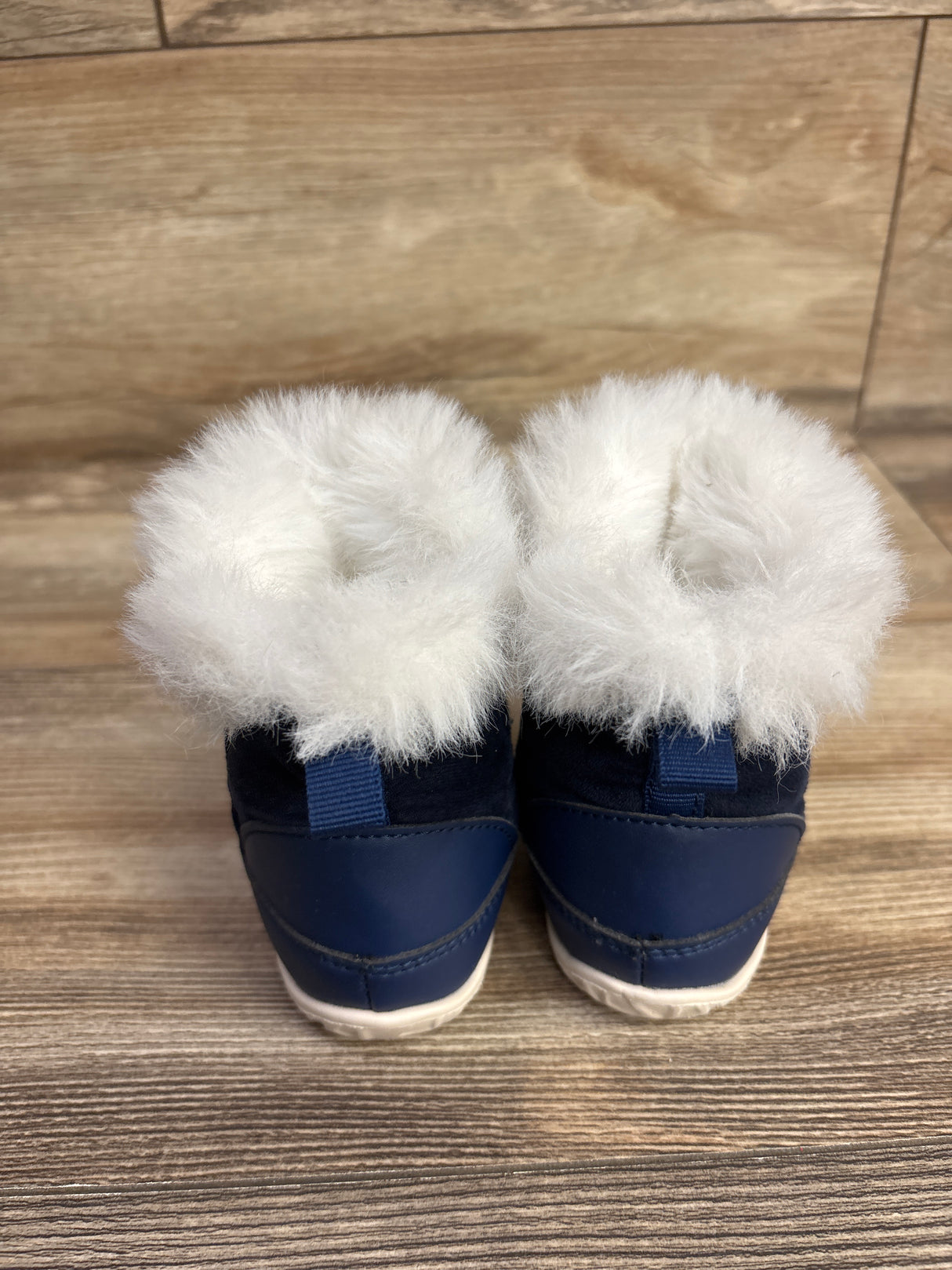 FEETCITY Faux-Fur Lined Boots Navy sz 5c
