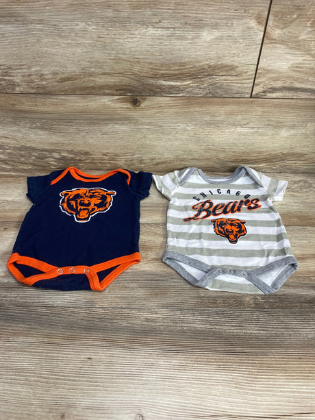 NFL 2pk Chicago Bears Bodysuits White/Navy sz 0-3m - Me n Mommy To Be