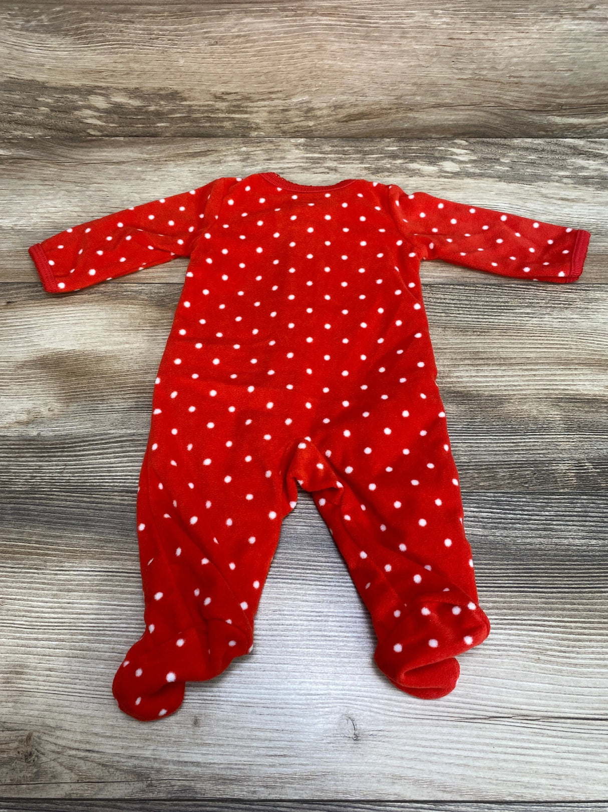 Carter's Polka Dot Reindeer Blanket Sleeper Red sz Newborn