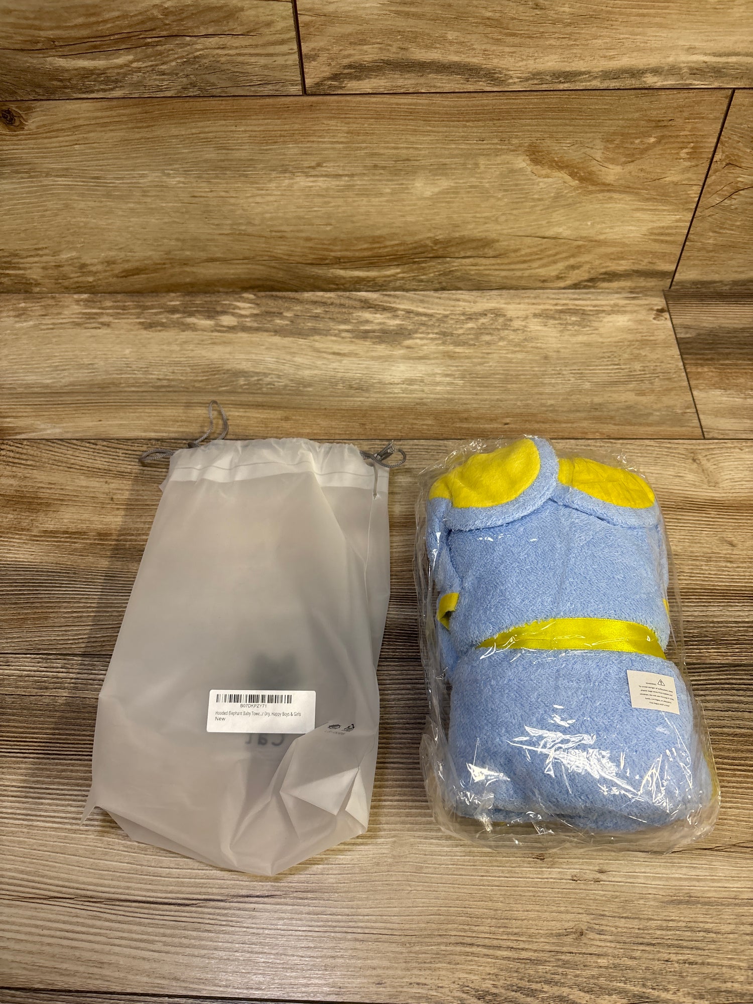 NEW Eco Baby Hooded Elephant Towel Blue