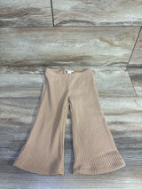 Cat & Jack Ribbed Flare Leggings Tan sz 18m